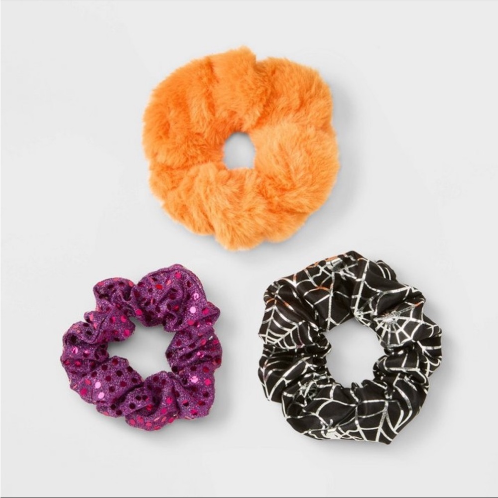 NWT 3k Halloween Hair twist Scrunchies